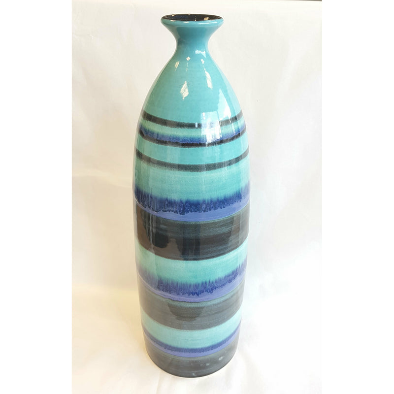 PPS5 Large Hand Thrown hand decorated Sample Vase by Poole Pottery Sample Room