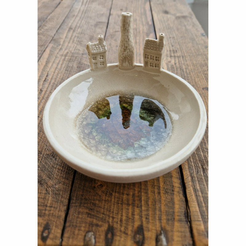 Ceramic and Glass Bottle Kiln Bowls 2022 by Shauna McCann