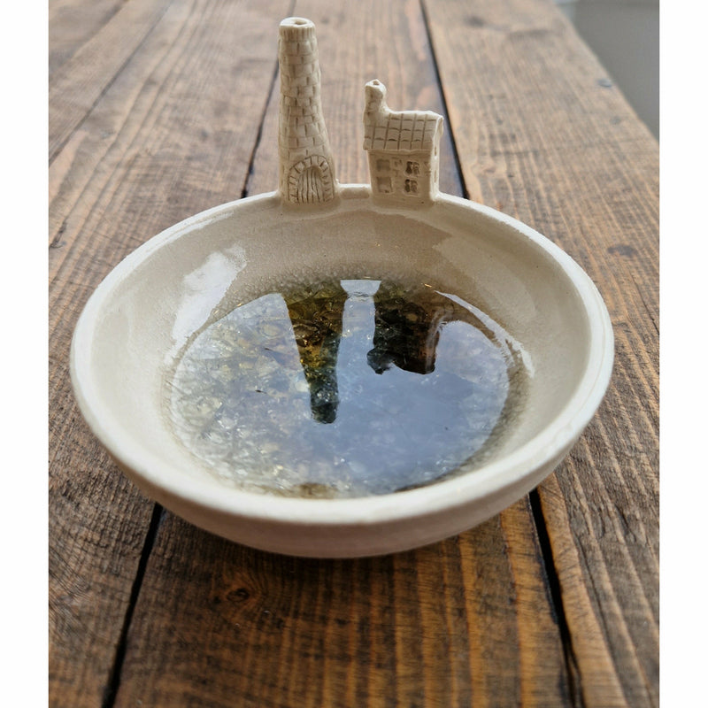 Ceramic and Glass Bottle Kiln Bowls 2022 by Shauna McCann