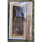 Bottle Kiln Linocut Bookmarks with Clay Bottle  2023 by Shauna McCann