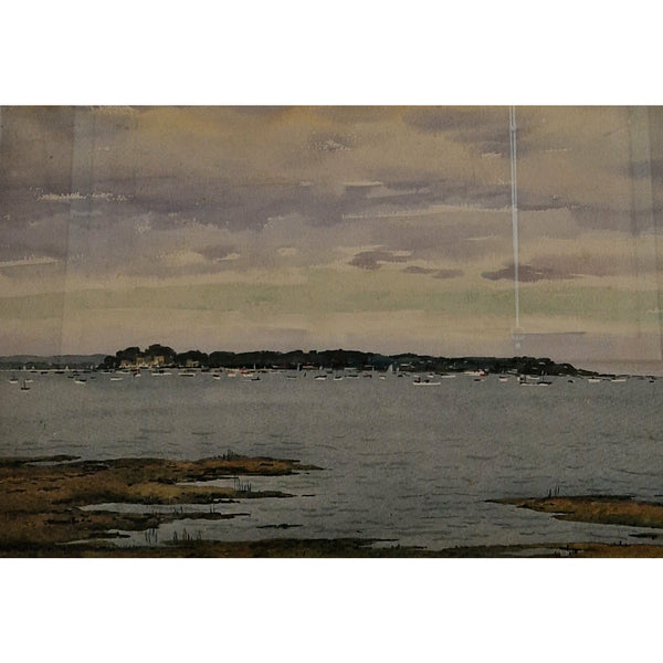 Poole Harbour 1972 Watercolour by Harold Bennett