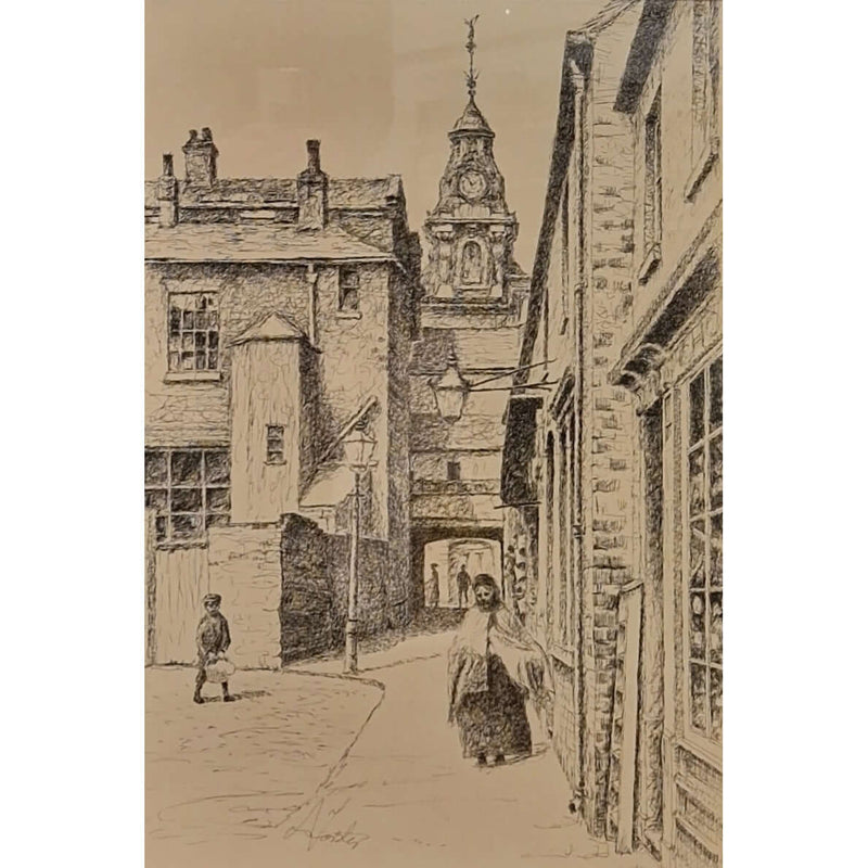 Cox's Entry from Brickhouse Street, Burslem Drawing av Anthony Forster
