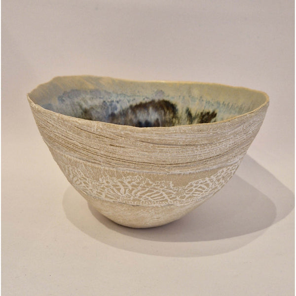 FM001 Decorated bowl by Faye Mayo