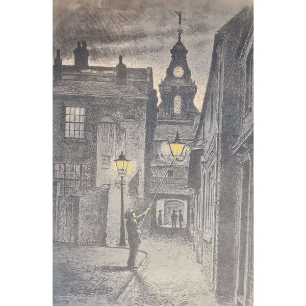 The Lamplighter Limited Edition Print, Burslem av Anthony Forster
