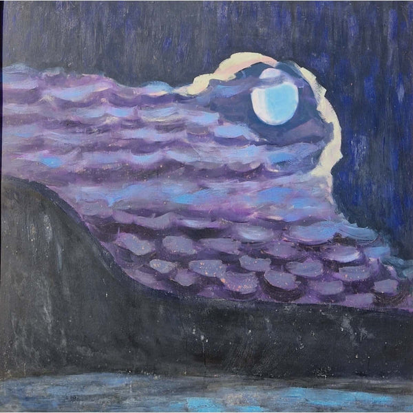 ENL002 Kust med måne (blå) av Enos Lovatt