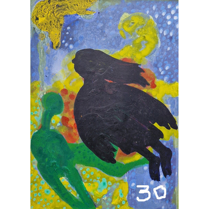 No30 Small Enos Lovatt painting from 1990s series