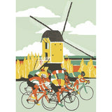 Cycling Art Greeting Cards by Eliza Southwood