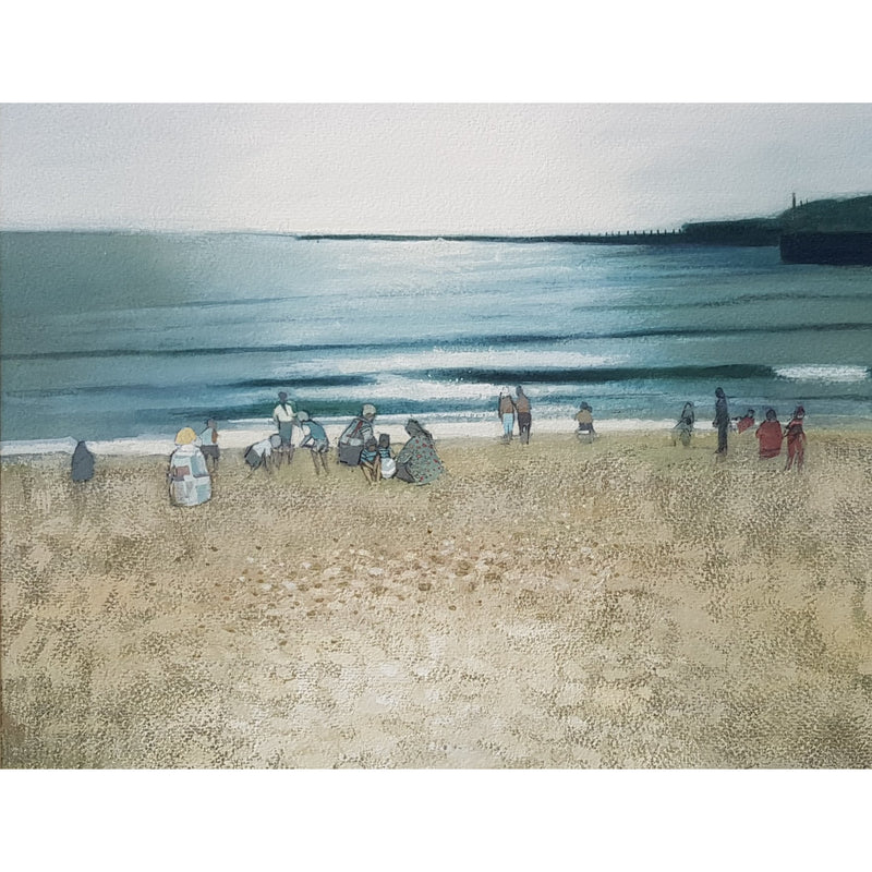 Beach Scene, Littlehampton 1993 av Arthur Hackney