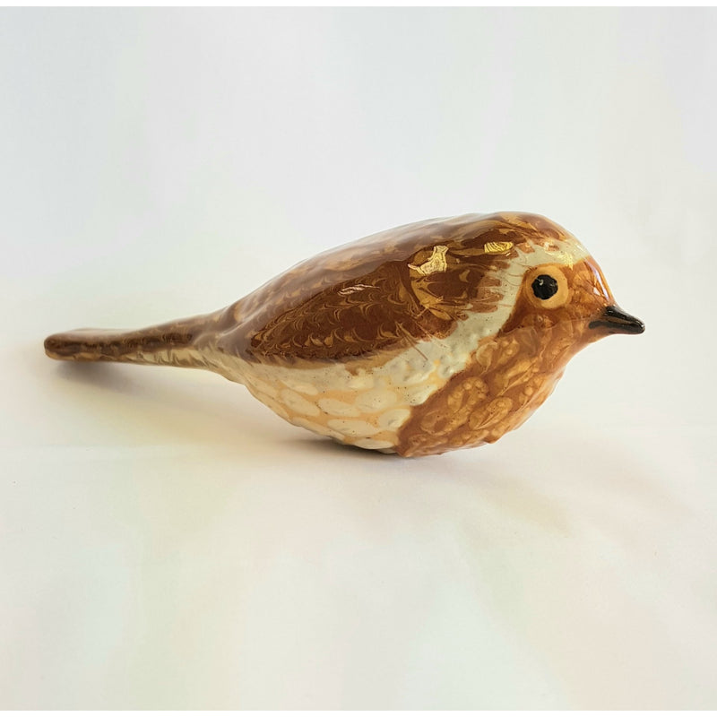 The Robin Slipware Ceramic British Birds by Carole Glover