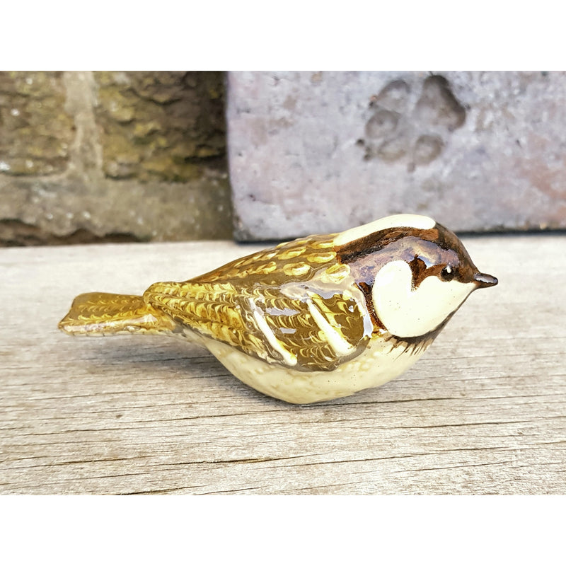 Coal Tit Slipware Ceramic British Bird by Carole Glover