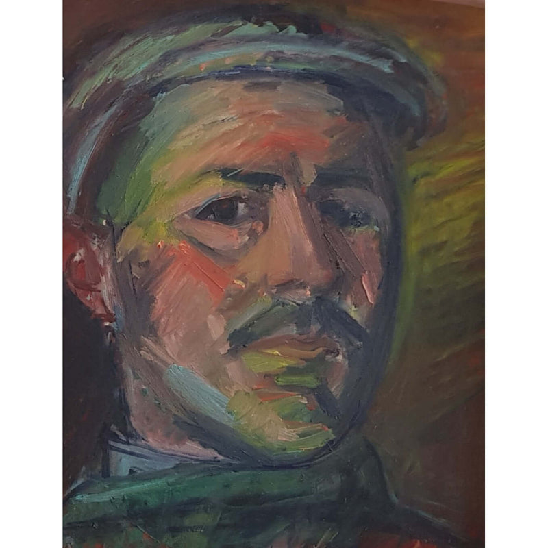 EN05Oil Man in Cap c1950s by Enos Lovatt