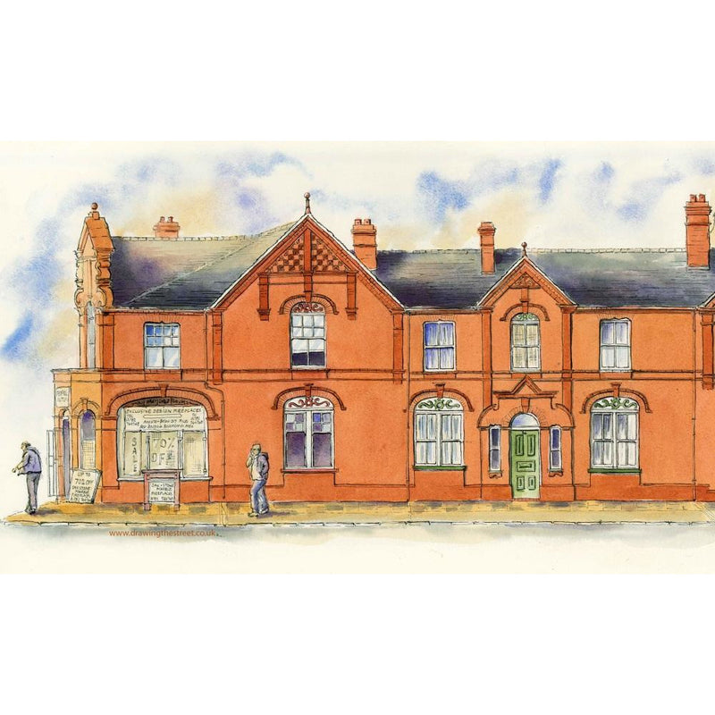 Hitchman Street and Victorian Road Fenton Stoke-on-Trent by Ronnie Cruwys - Drawing the Street
