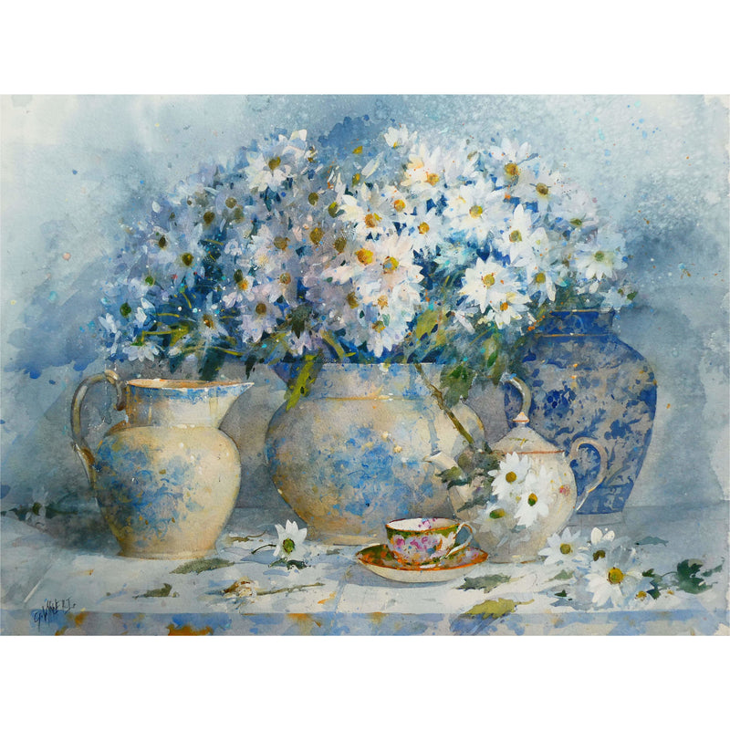 Minton Teacup and Saucer by Geoffrey Wynne RI