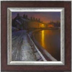 Frozen Canal Nocturne, Low Street, Rode Heath by Rob Pointon