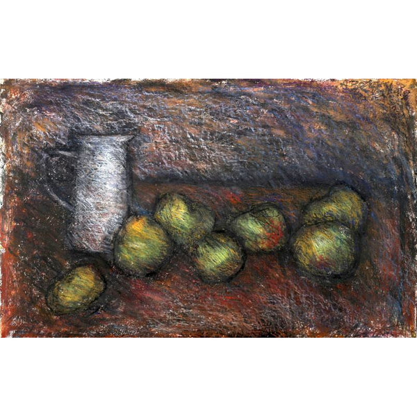 Jug and Apples Print by Arthur Berry Estate