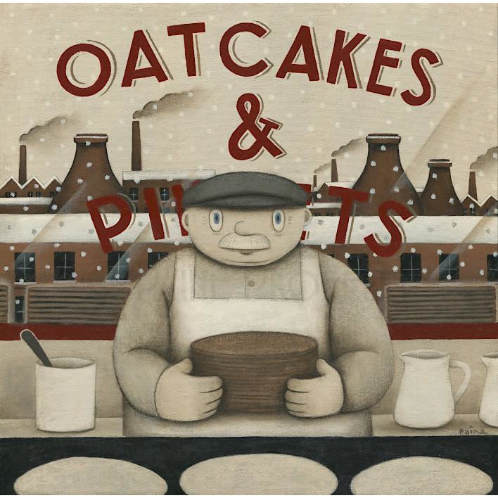 Oatcake Shop Print Ltd Edition Signerad av Paine Proffitt
