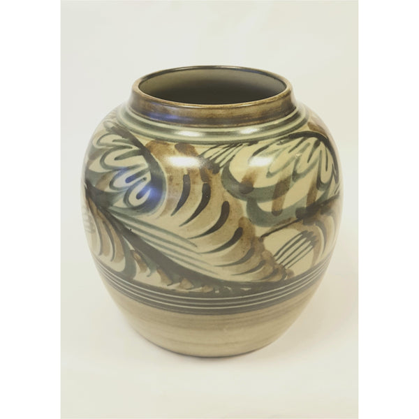 Fawn Porcelain Pot with Decoration by Agnete Hoy for Bullers