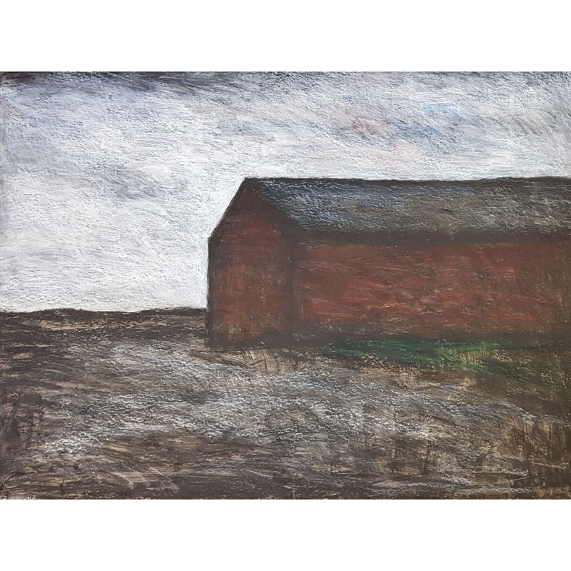The Long Barn 1977 by Arthur Berry