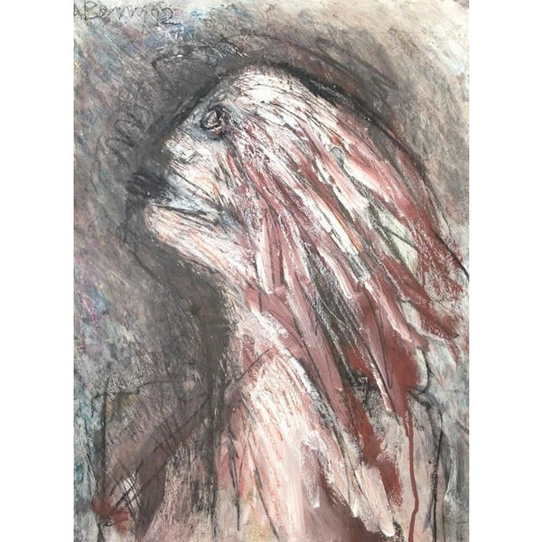 Arthur Berry Original Art Profile of A Rocker 1992 mixed media painting by Arthur Berry