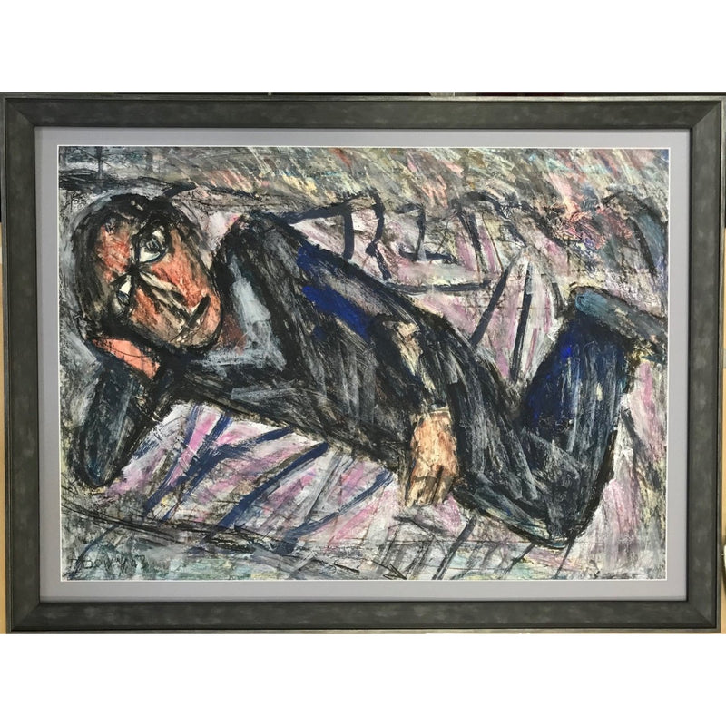 Arthur Berry Original Art The Hypochondriac 1983 by Arthur Berry