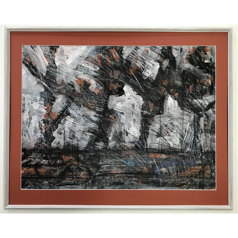 Arthur Berry Original Art Winter Trees 1962 by Arthur Berry