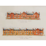 Hitchman Street och Victorian Road Fenton Stoke-on-Trent av Ronnie Cruwys - Drawing the Street