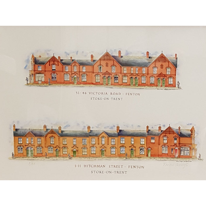 Hitchman Street and Victorian Road Fenton Stoke-on-Trent by Ronnie Cruwys - Drawing the Street