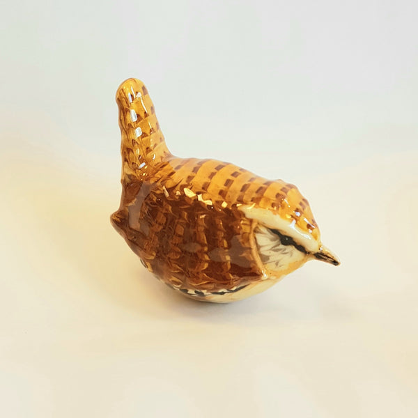 CG30 Handpainted Slipware Wren Birds by Carole Glover