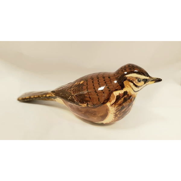 Red Wing Slipware Ceramic Bird by Carole Glover