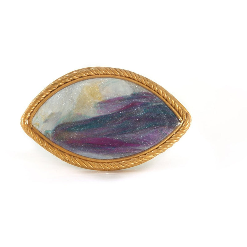 CB7 Ceramic Landscape Brooch by Cynthia Berry | Jewellery by Cynthia Berry | Barewall Art Gallery