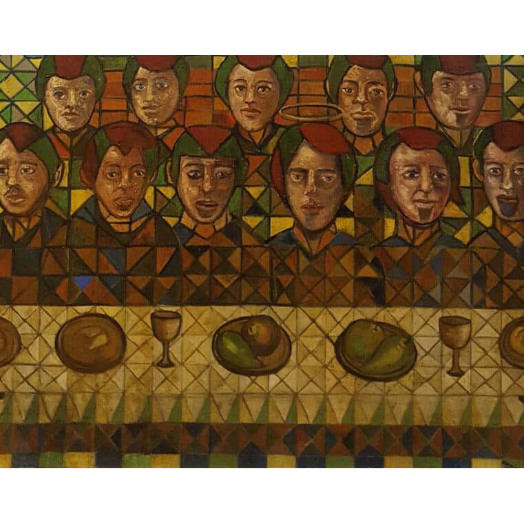 DH18 The Last Supper, Oil by Derek Higginson | Original Art by Derek Higginson | Barewall Art Gallery