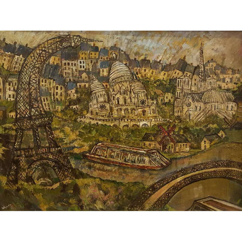DH25 Montmartre, Paris, Oil by Derek Higginson | Original Art by Derek Higginson | Barewall Art Gallery
