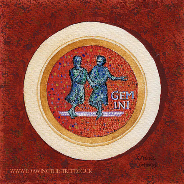 Gemini The Twins Castor and Pollux by Ronnie Cruwys