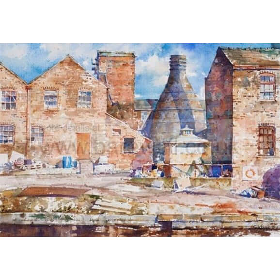 Geoffrey Wynne RI Original Art Middleport Pottery II b y Geoffrey Wynne