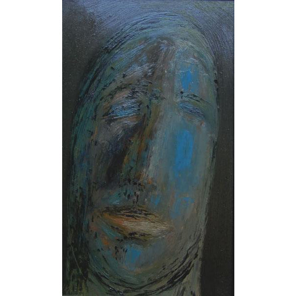 Blue Head 1963 Oil Painting by Jack Simcock | Original Art by Jack Simcock | Barewall Art Gallery