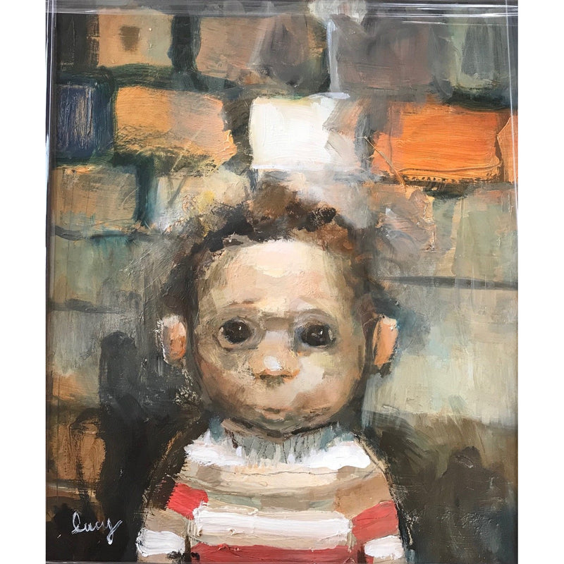 Lucy Manfredi Original Art Nipper in Stripped Jumper 2018 by Lucy Manfredi