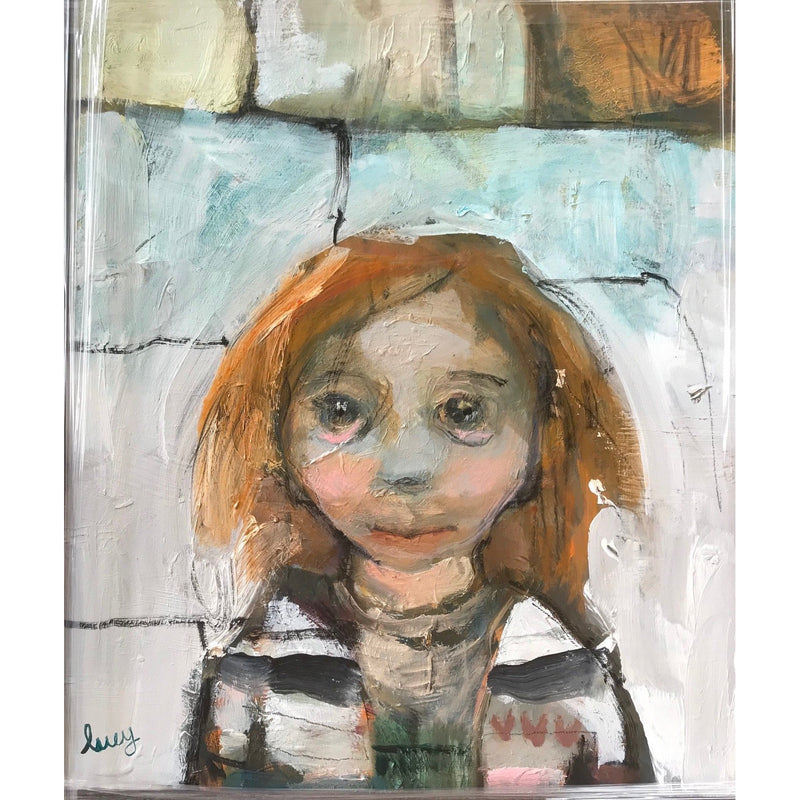 Lucy Manfredi Original Art Nipper with Red Hair 2018 by Lucy Manfredi