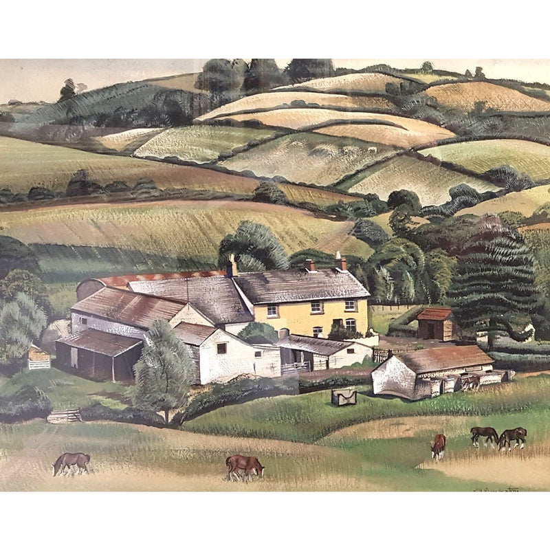 Farm Yard by Muriel Pemberton | Original Art by Muriel Pemberton | Barewall Art Gallery