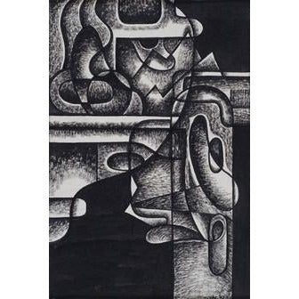 Norman Cope Original Art The Psychologist (abstract) 1943 by Norman Cope
