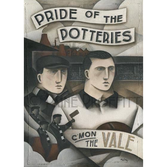 Paine Proffitt Print Port Vale Heros and Bottle Kilns Limited Edition Football Print by Paine Proffitt