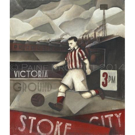 Paine Proffitt Print Stoke City Glory Days at Victoria Limited Edition Football Print by Paine Proffitt