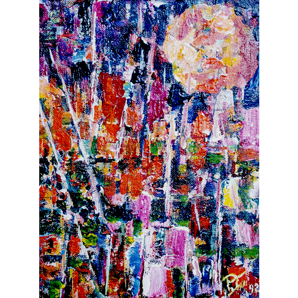 Peter Trippe Original Art November 5th Oil by Peter Trippe