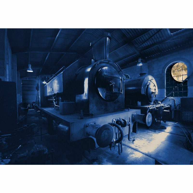 Photography print Moon over Foxfield Railway Moon over the Potteries Collection by Richard Howle
