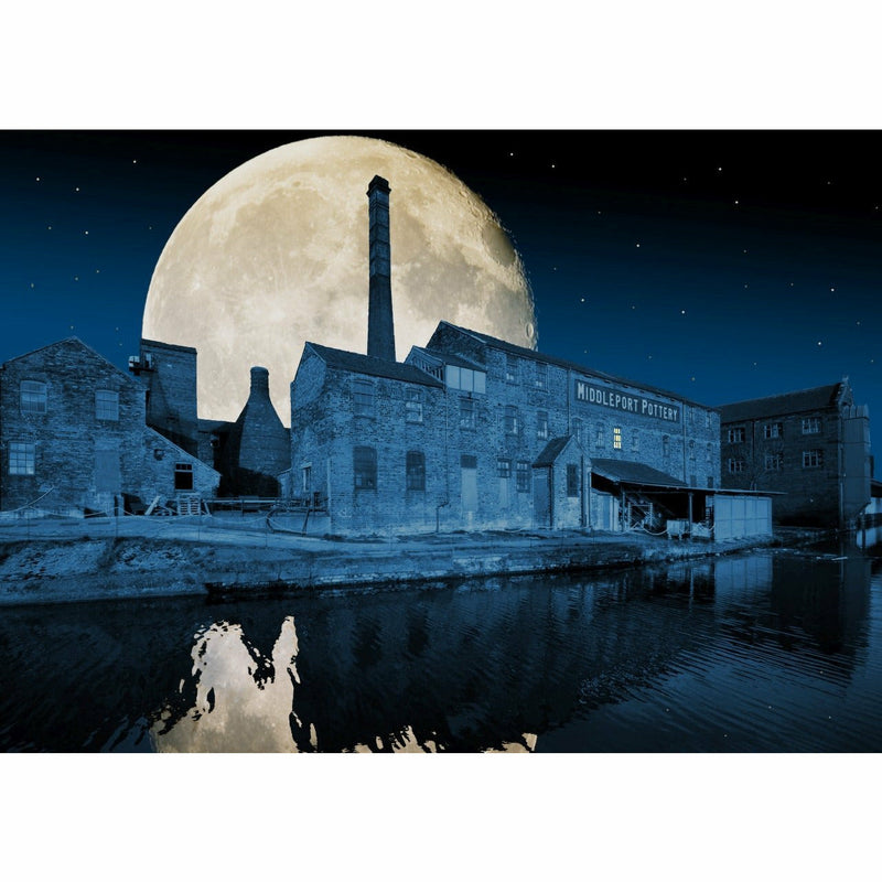 Photography print Moon over Middleport Pottery Moon over the Potteries Collection by Richard Howle
