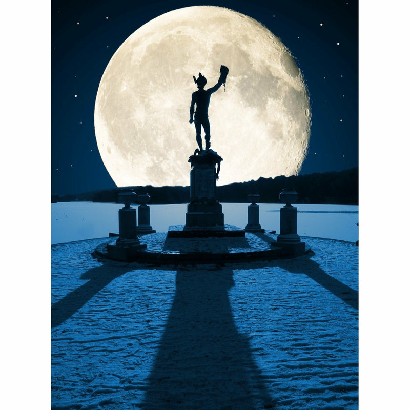 Photography print Moon over Trentham Moon over the Potteries Collection by Richard Howle