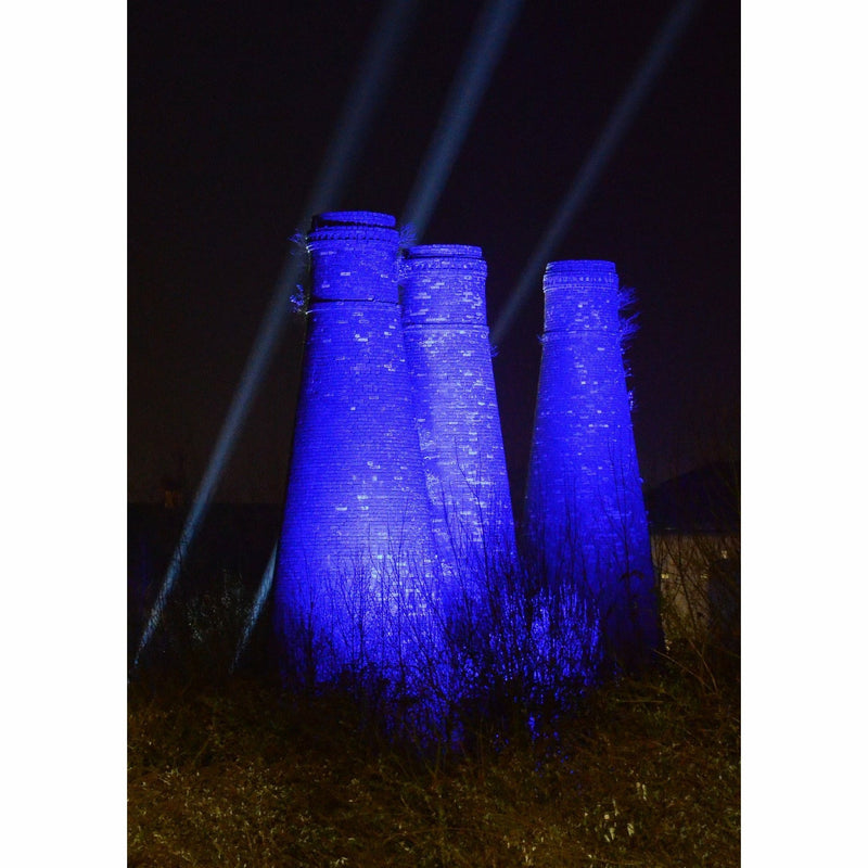 Photography print Light Night SOT: 3 Sisters Bottle Kilns Stoke on Trent Light Night Print Collection by Richard Howle