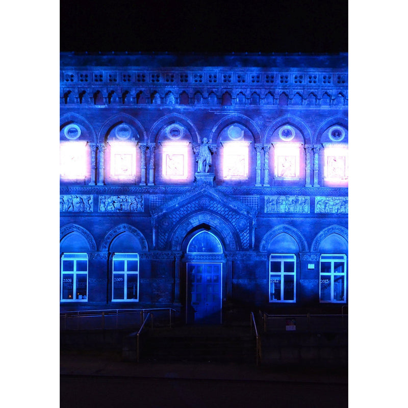 Photography print Light Night SOT : Wedgwood Institute Stoke on Trent Light Night Print Collection by Richard Howle