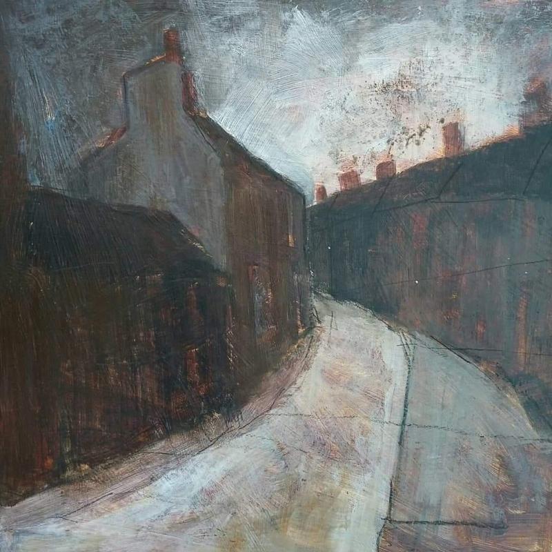 Stephen Liddle Original Art SL2. Pitts Hill Terraces by Stephen Liddle