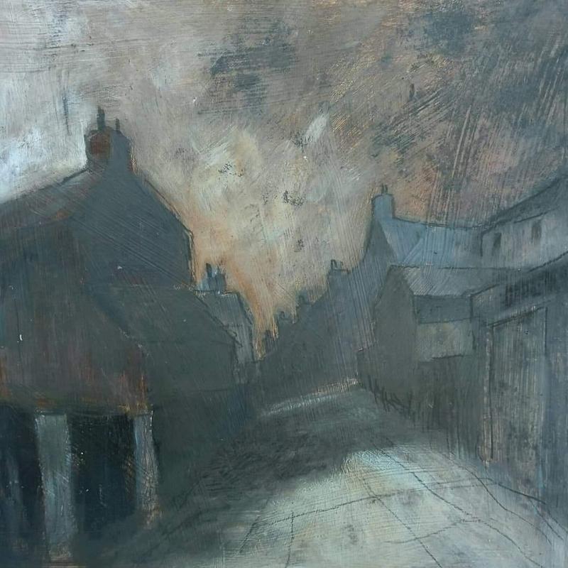 Stephen Liddle Original Art SL6. Basford Backs, Evening by Stephen Liddle