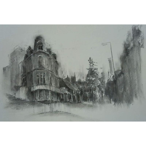SL9. Sketch of Piccadilly, Hanley by Stephen Liddle Original Art from Barewall Art Gallery